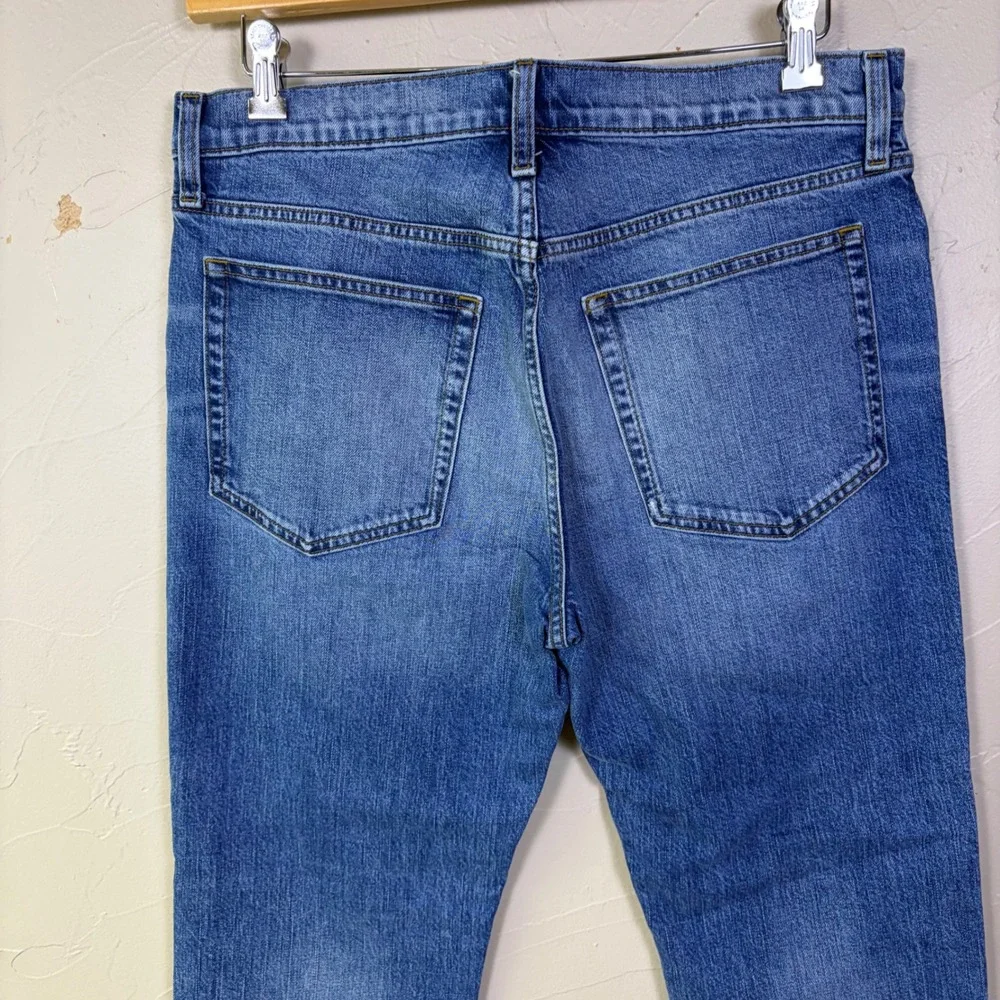 J Crew Flex Straight Leg Jeans Mens 33x30 Blue Medium Wash Denim Casual